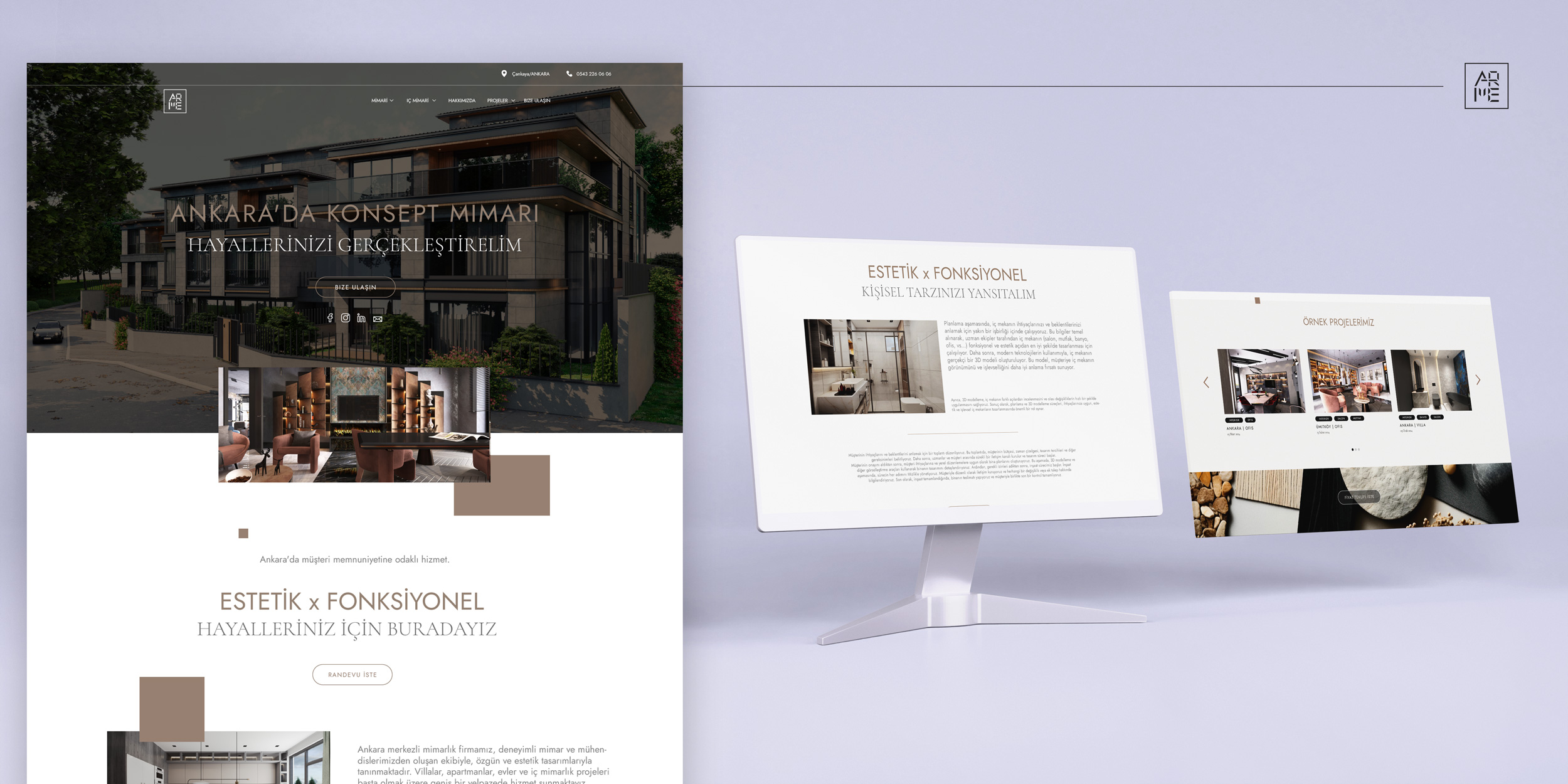 présentation web et mise en scène produit — réalisation Djan Studio, design graphique Rennes