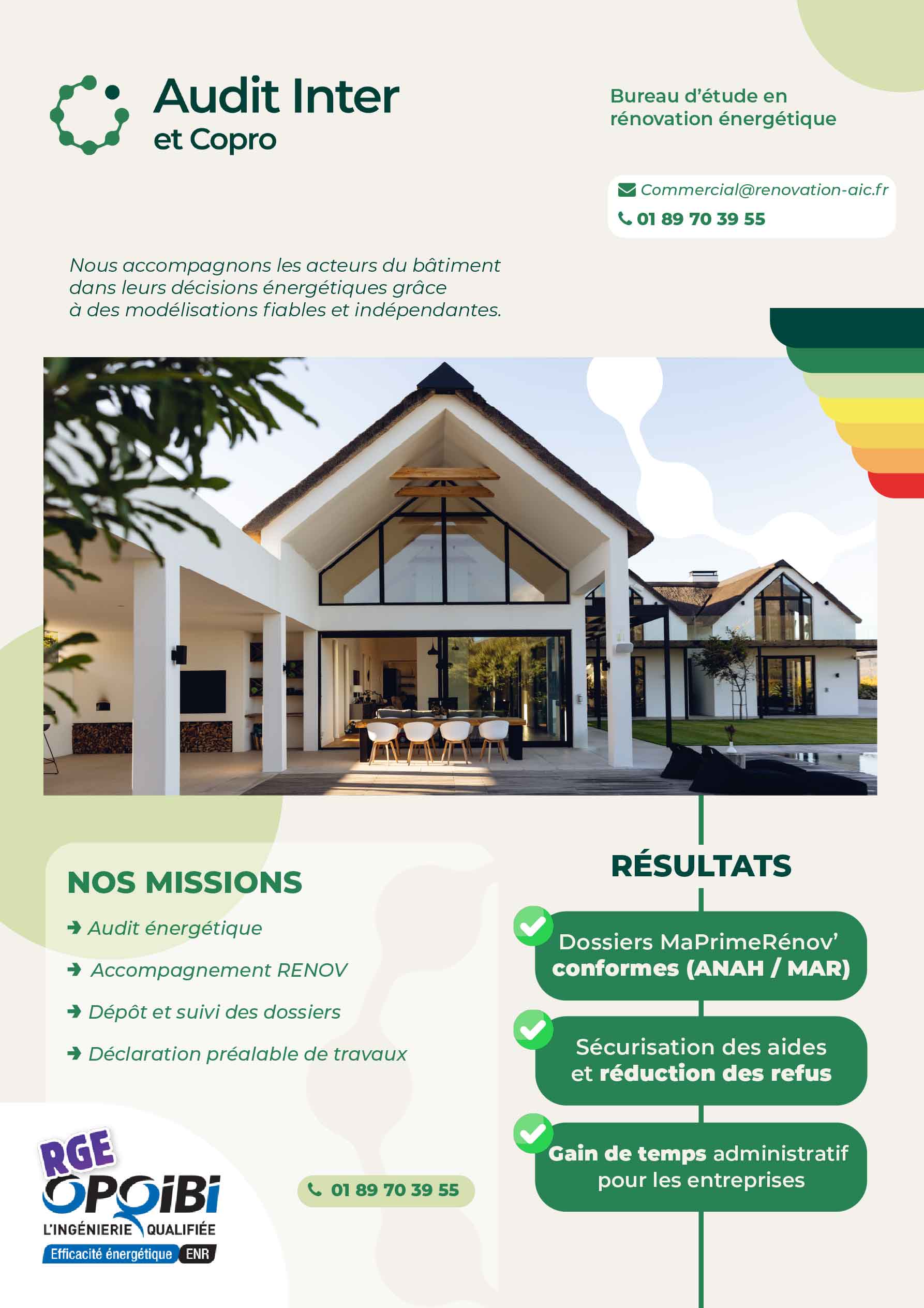 flyer audit énergétique — réalisation Djan Studio, design graphique Rennes