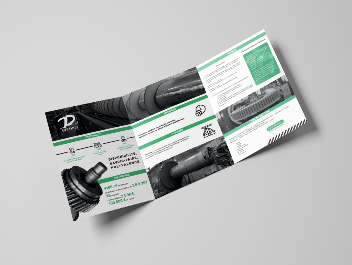Delobel Industry — réalisation Djan Studio, design graphique Rennes