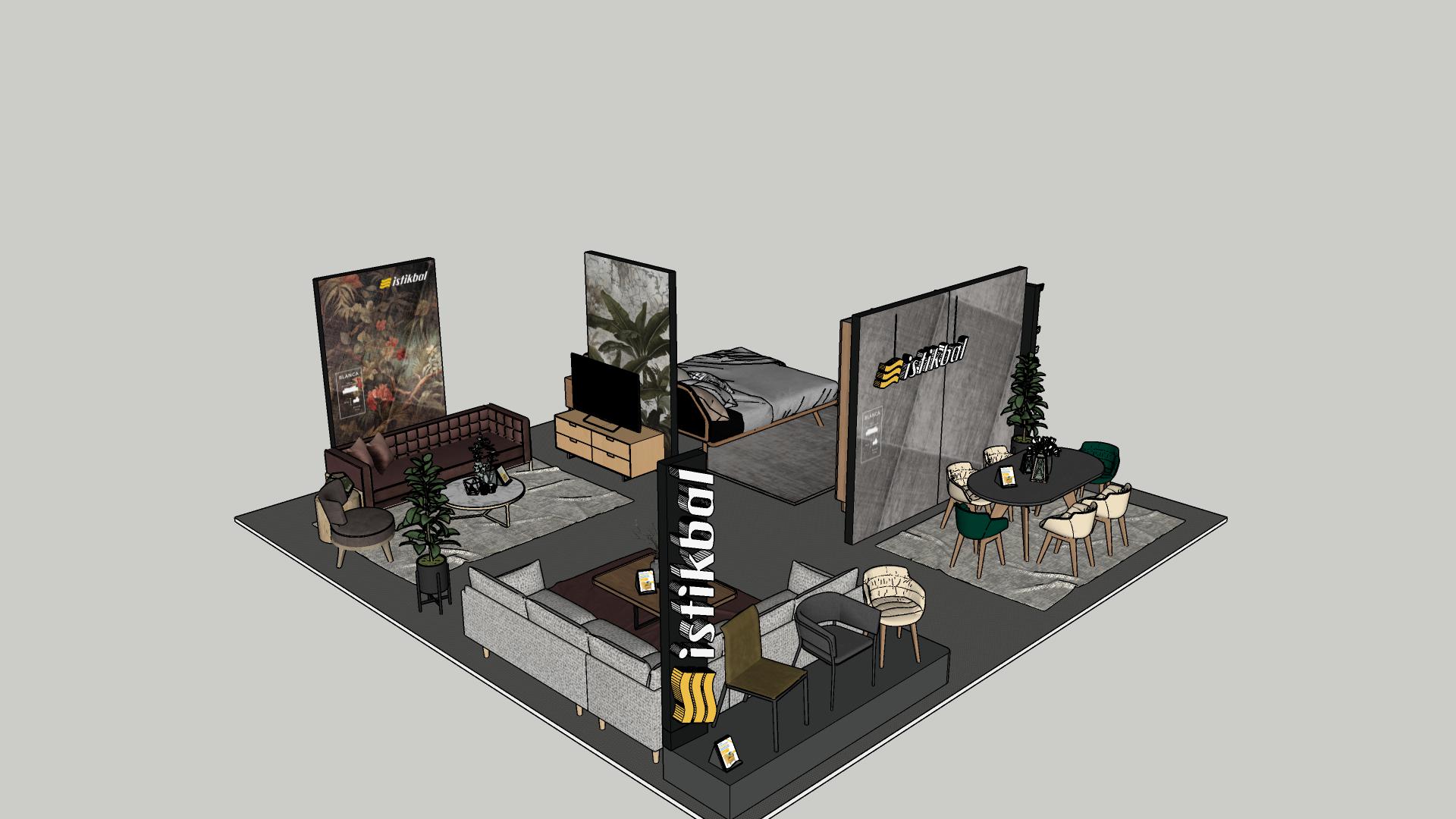 Istikbal — stand — réalisation Djan Studio, design graphique Rennes