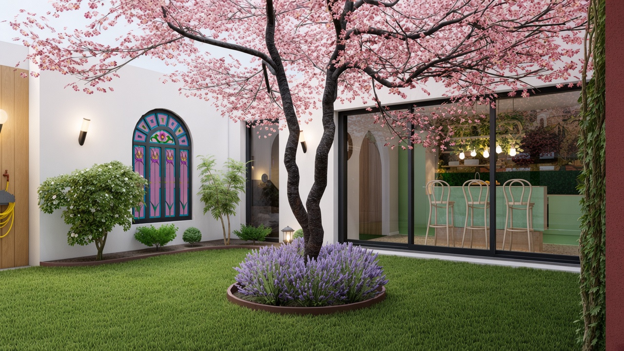 Maison C. — jardin et architecture en rendu ultra-réaliste par Djan Studio