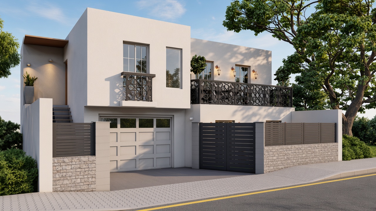 Maison Y. — façade en rendu ultra-réaliste par Djan Studio