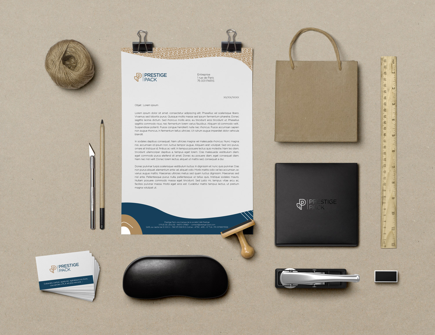 Prestige Pack — réalisation Djan Studio, design graphique Rennes